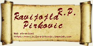 Ravijojla Pirković vizit kartica